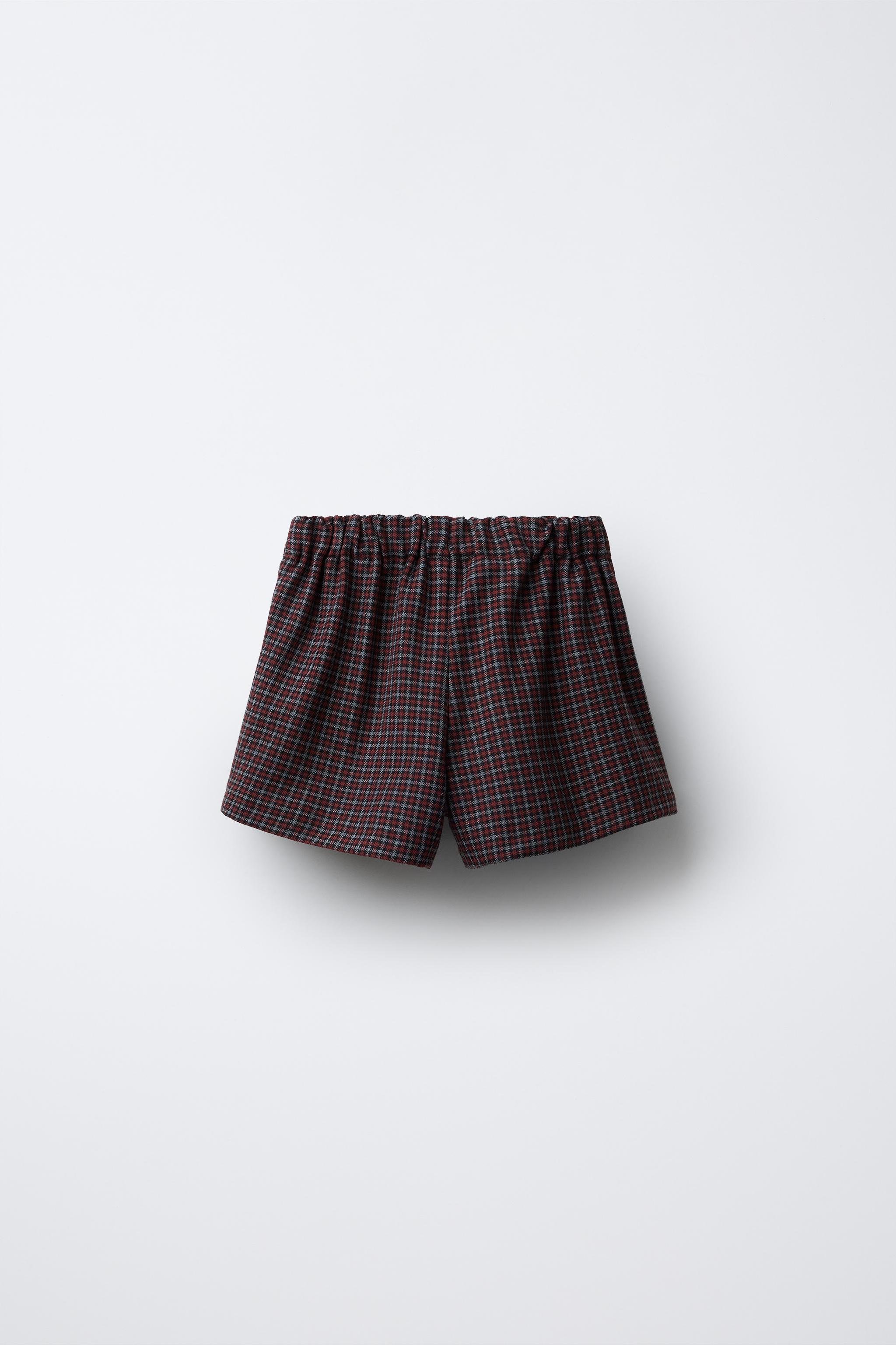 PLAID BUCKLE SKORT